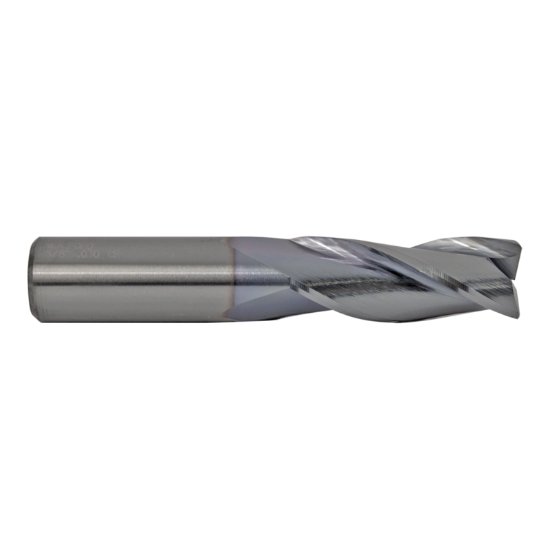 Picture of M.A. Ford 11640622C Dia 13/32 SH 0.4375 LOC 1.00 OAL2.7500 End Mill Standard Flute Standard Helix Carbide TiCN Single End Corner Radius0.0200 0.51mm TuffCut® GP